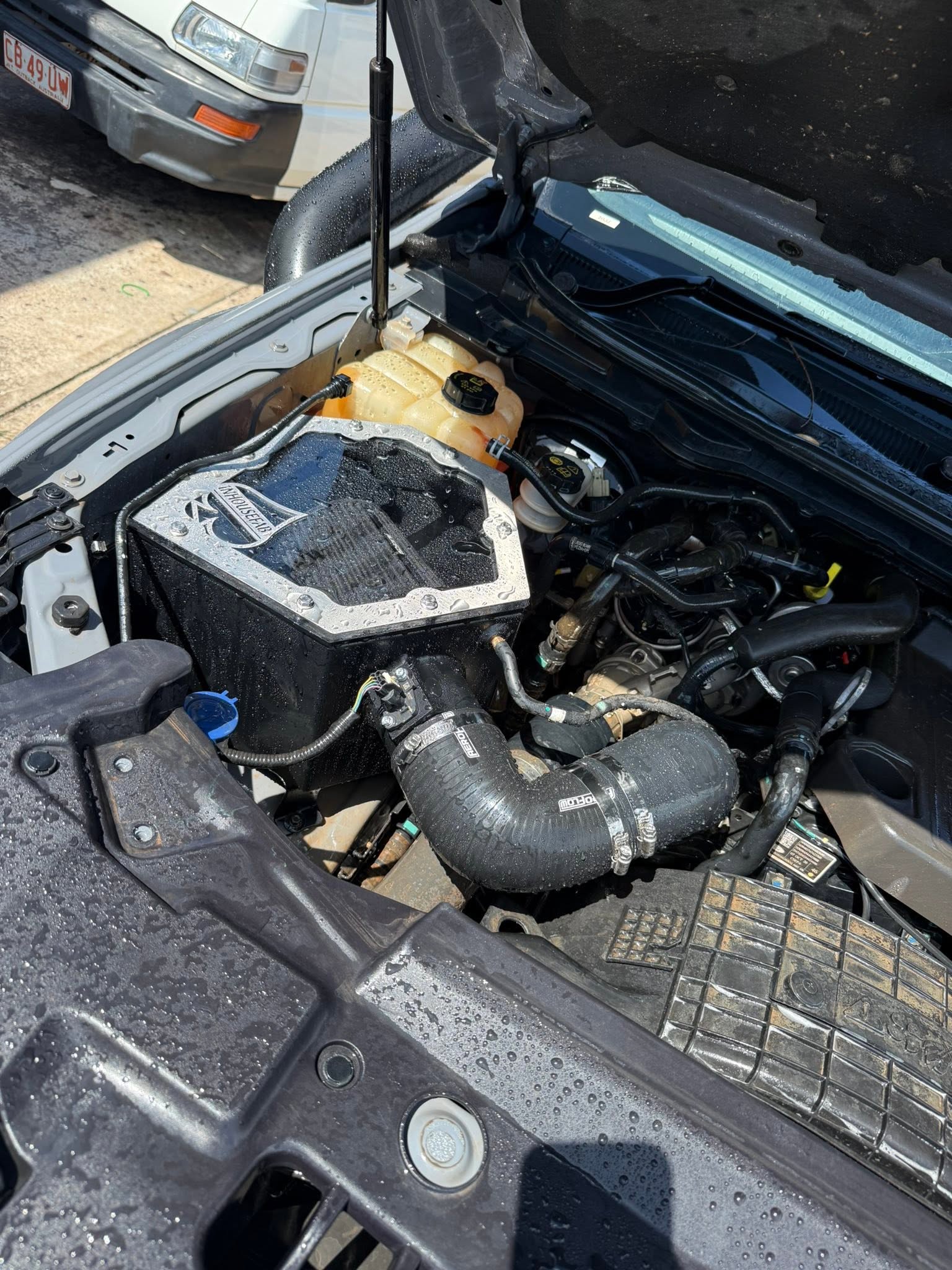 Common rail diesel injector being inspected in the Outlaw Marine and 4x4 workshop