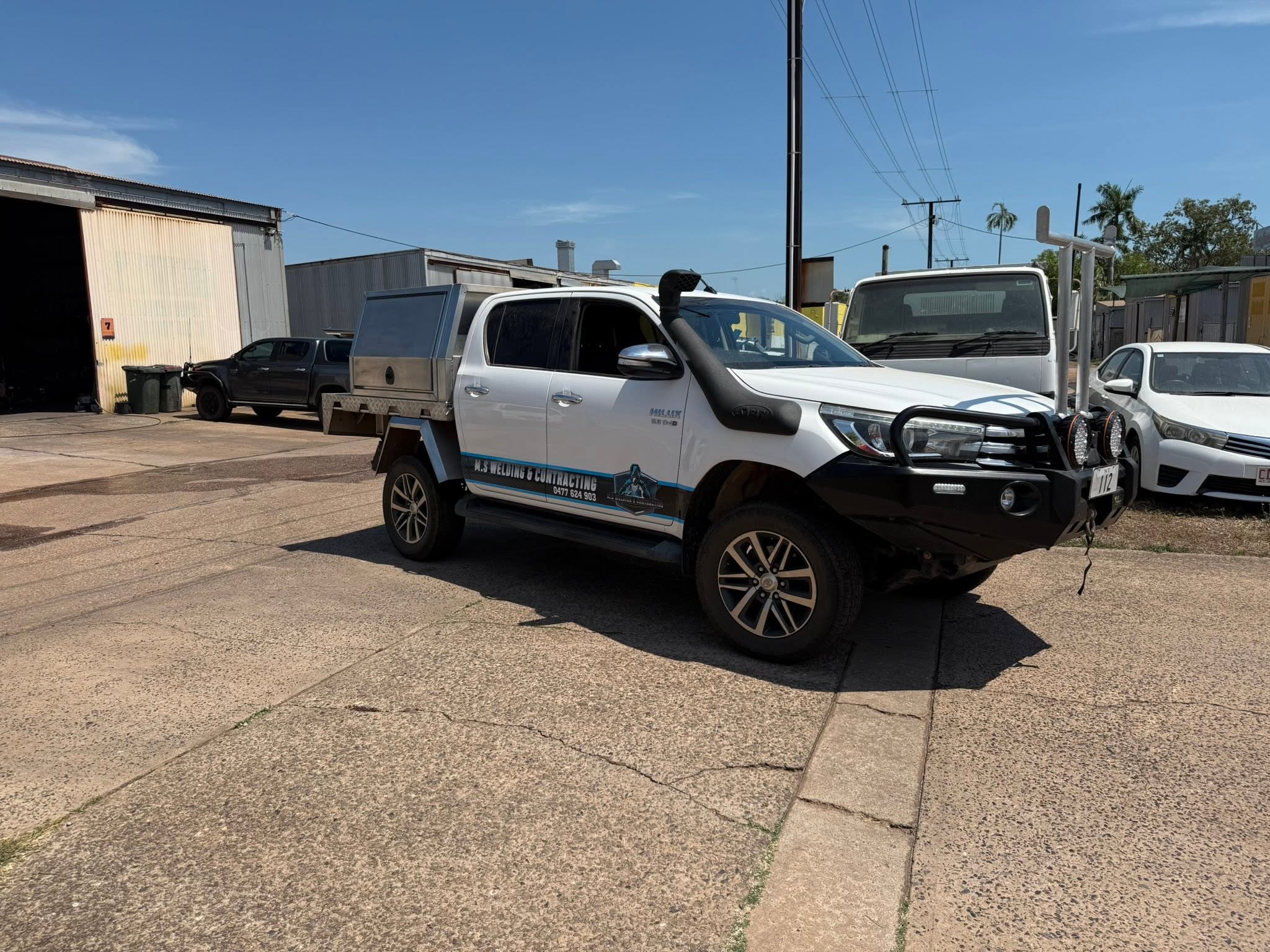 Tow bar and bull bar fitted at Outlaw Marine and 4x4 Darwin